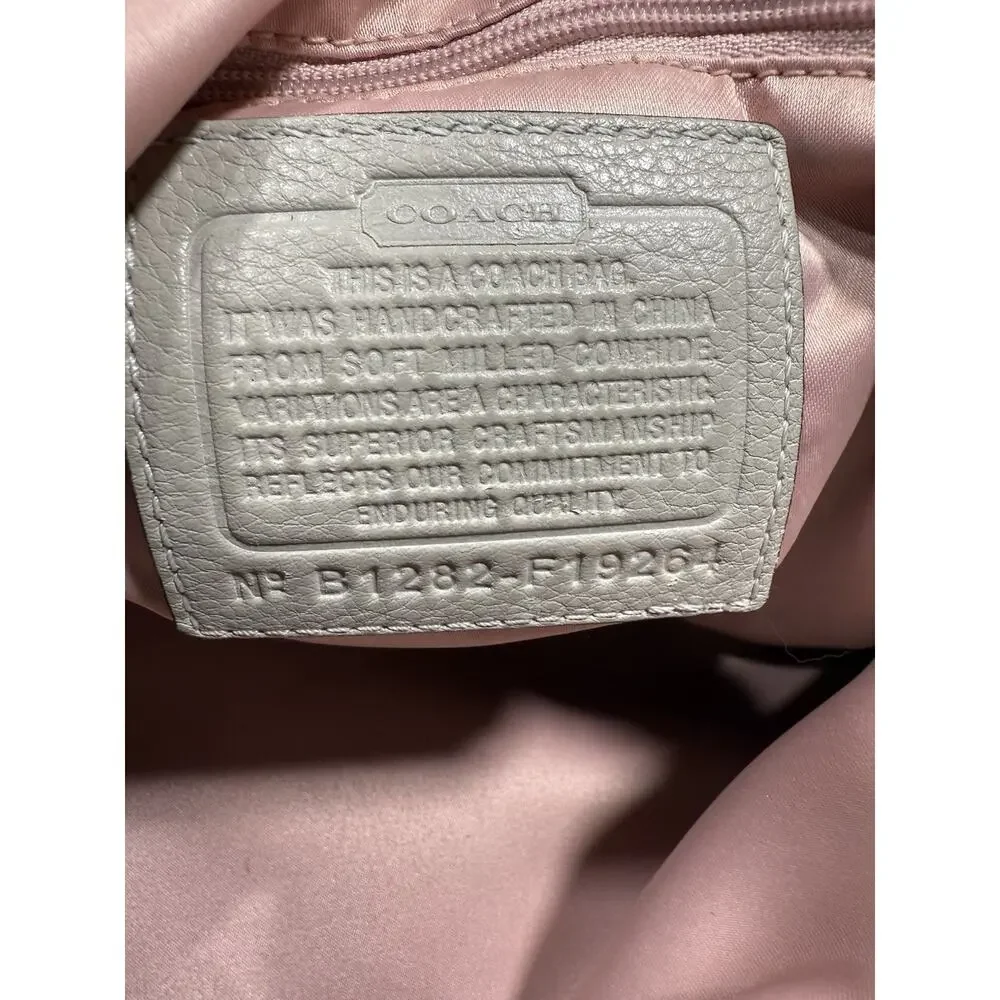 Coach Legacy Tote #19264 Leather Chalk Ivory‎ Pocket Shoulder Bag EUC - Picture 11 of 16